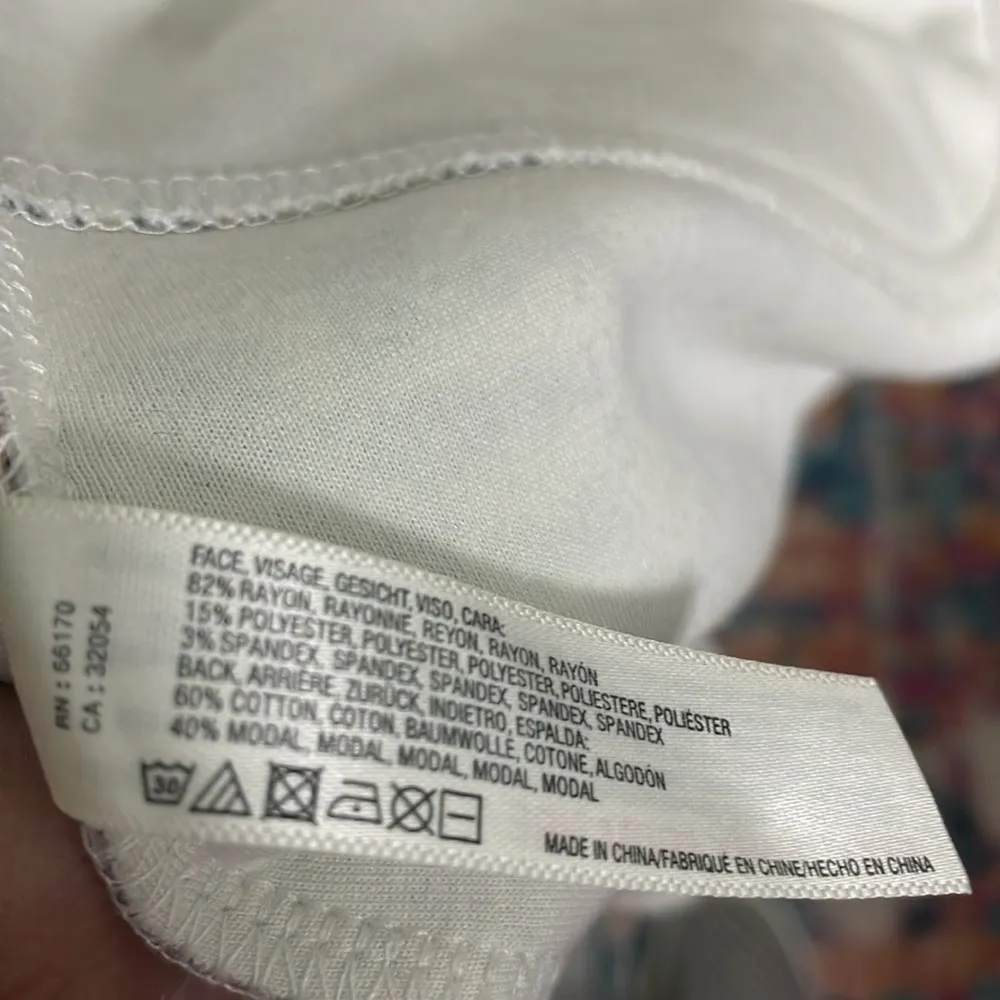 ANTHROPOLOGIE Floreat Brushed Fleece Robe Women’s Size XS/S Cream Paisley Floral - Image 10