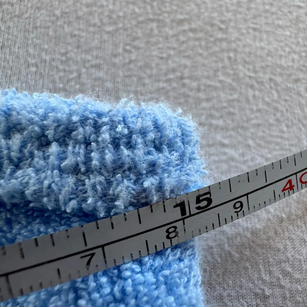 Abercrombie & Fitch Light Blue Terry Cloth Mini Dress XS - Image 5