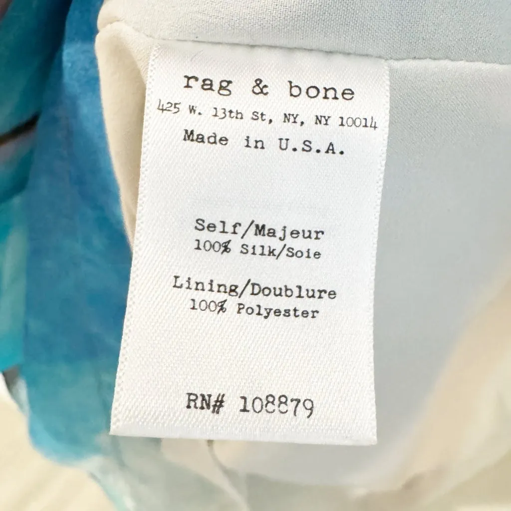 Rag & Bone Silk Tribeca Mini Party‎ Vacation Dress Size 2 - Image 5