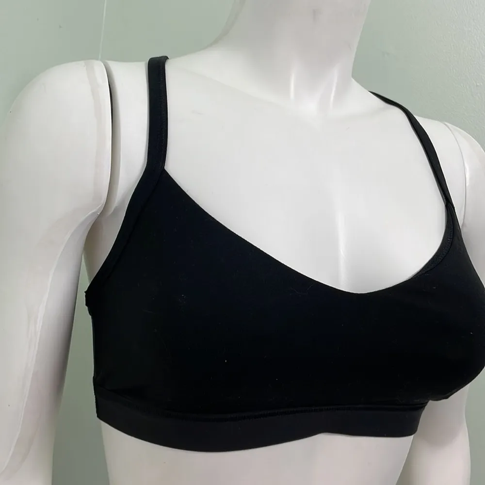 Aerie Offline Real Me Black Stretch Sports Bra - Image 4