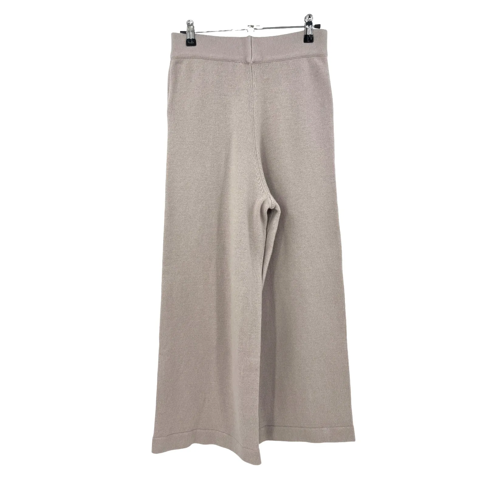 Nap Pants Womens Size OS Wool Flared Wide Leg Pink Pull On Elastic Waist Knit - Image 2