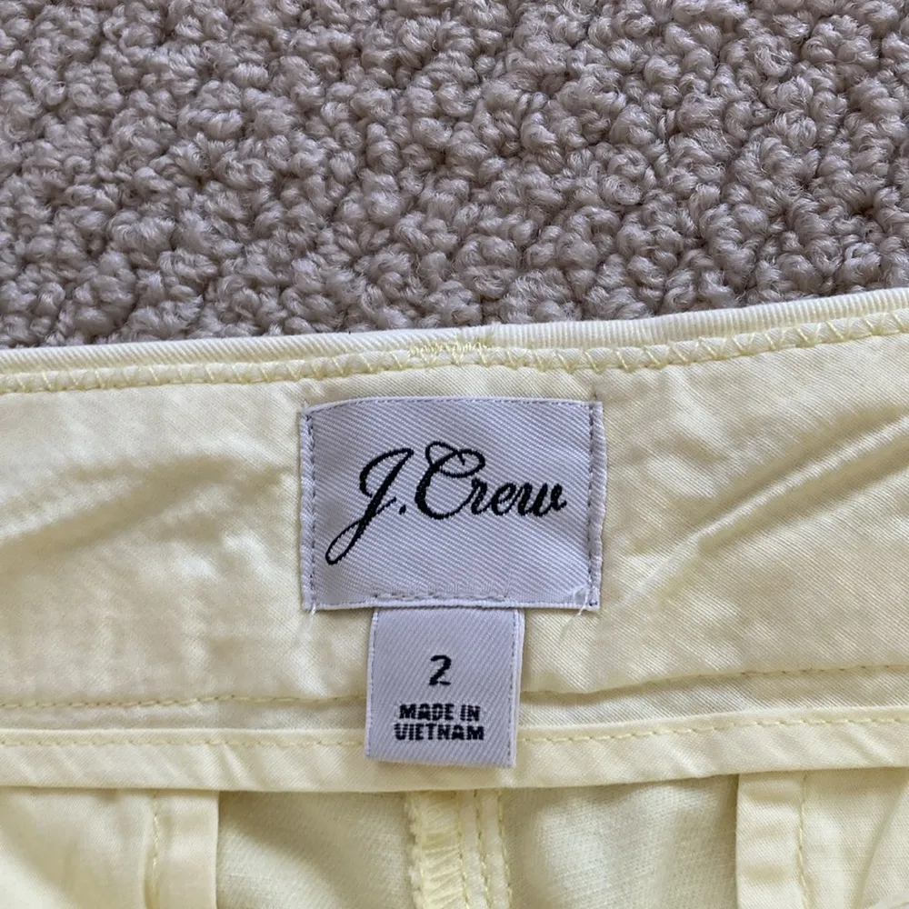 NEW J. Crew 6” Chino Shorts Yellow Size 2 Thick Fabric Bottoms Boating NWOT - Image 3