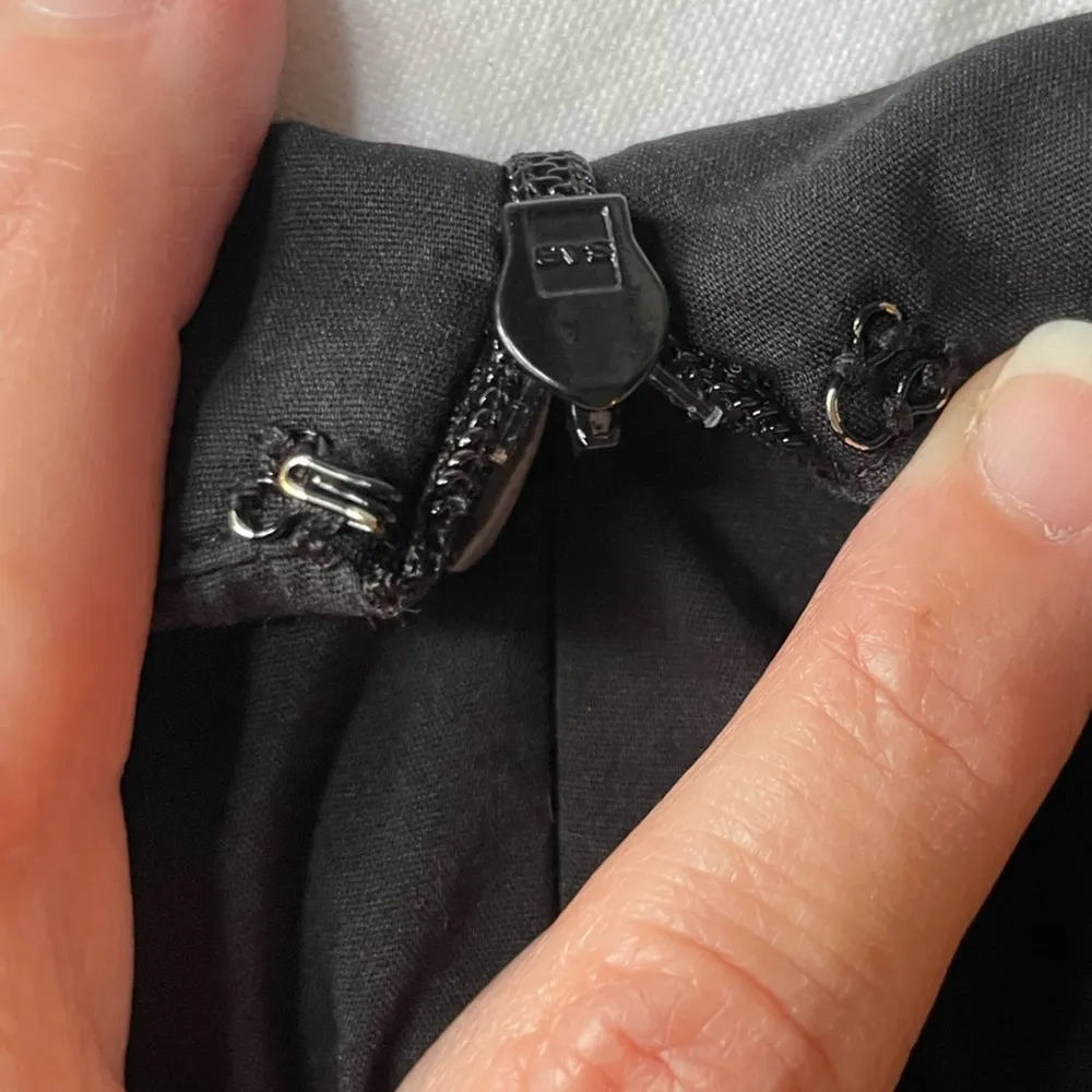 Black Sleeveless Cotton Blend Belted Wide Leg Jumpsuit Size M - Image 8