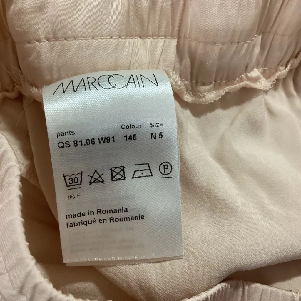 Marc Cain Satin Jogger Trousers Size N5 US Size 12 Pink - Image 10