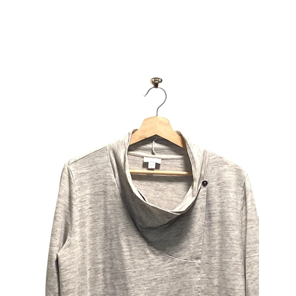 J.Jill Pure Jill Cowl Neck Sweatshirt Gray Beige Size L Size L - Image 6