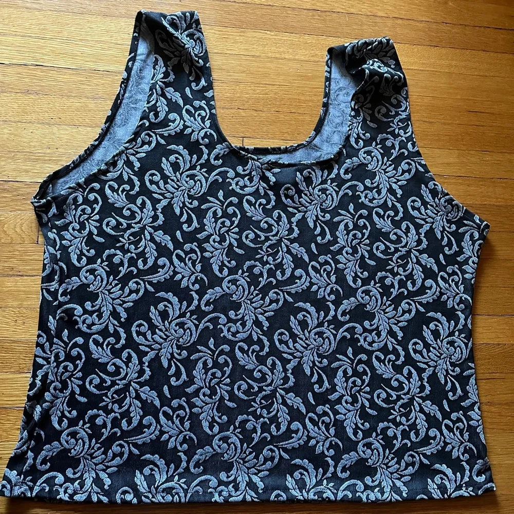 Late 90’s/early 00’s Vintage Cinema Etoile Baroque Tank in 3x Black - Image 5