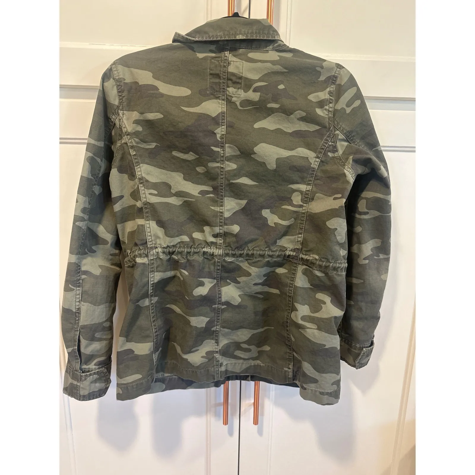 Gap Camo Utility Jacket Women Size Small Military cotton Field Zip Front Casual - Image 6