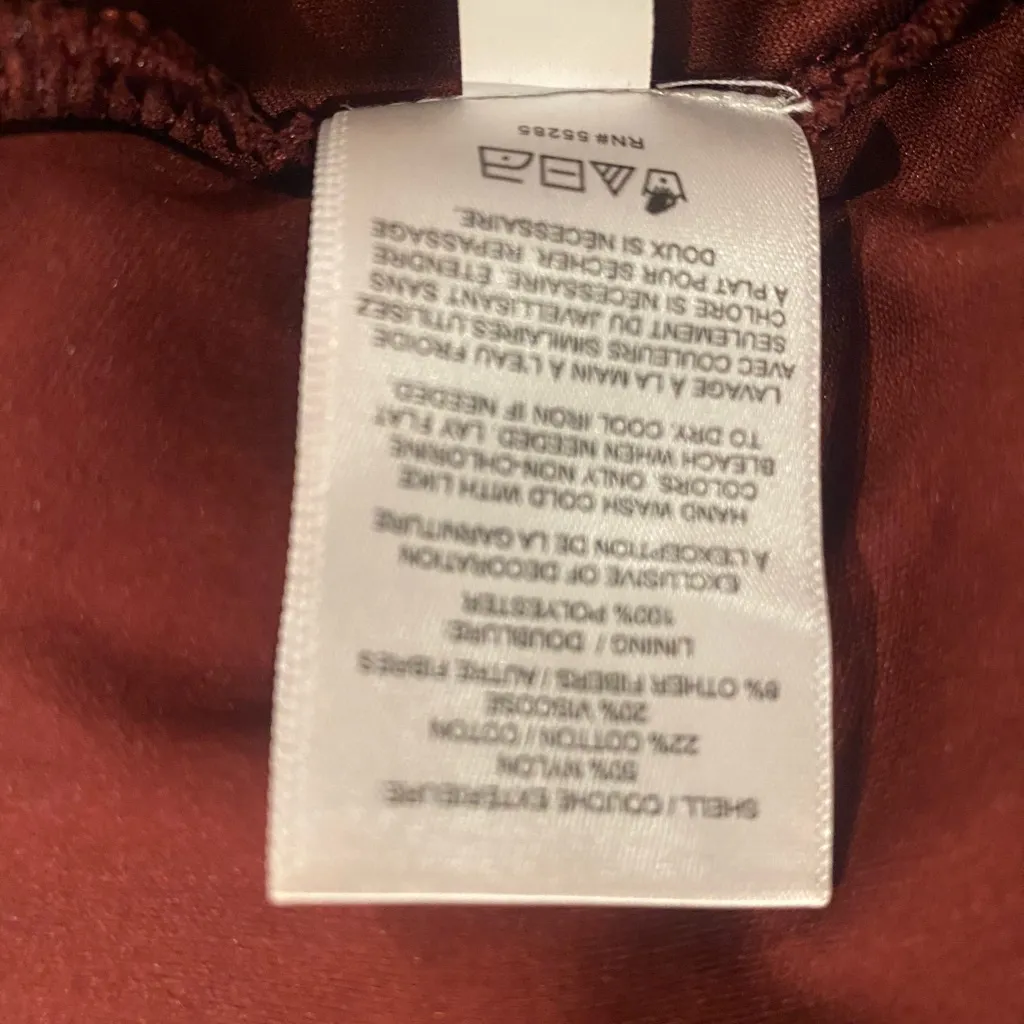 Express Burgundy Lace Midi Dress – Size Small (NWT) - Image 7