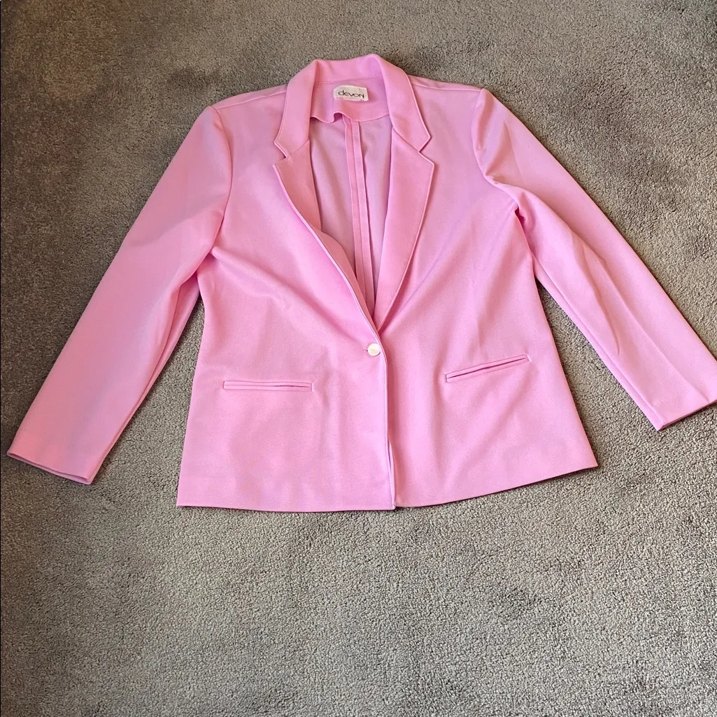 Devon Vintage Baby Pink Suit Set SIZE 16/14 - Image 2