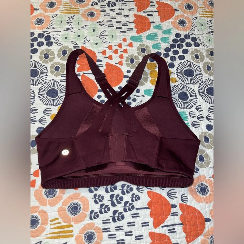 Lululemon AirSupport Bra – High Support Running Bra – 34D – Cassis / Red Merlot - Image 5