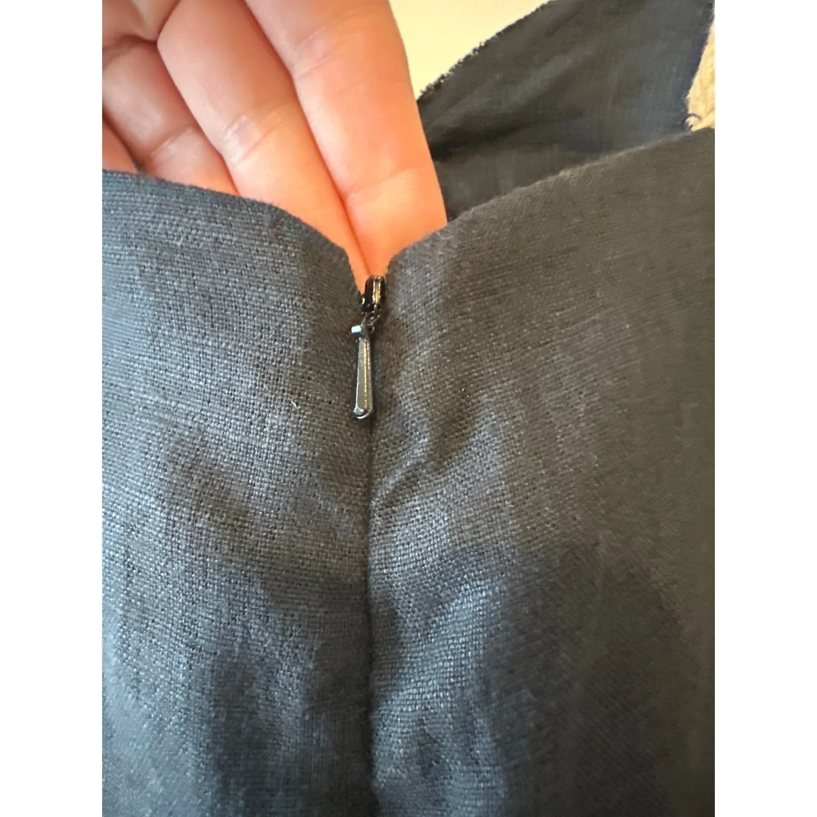 Just Bee Queen Black Linen Wide Leg Cut Out Jumpsuit Size S NWT - Image 11