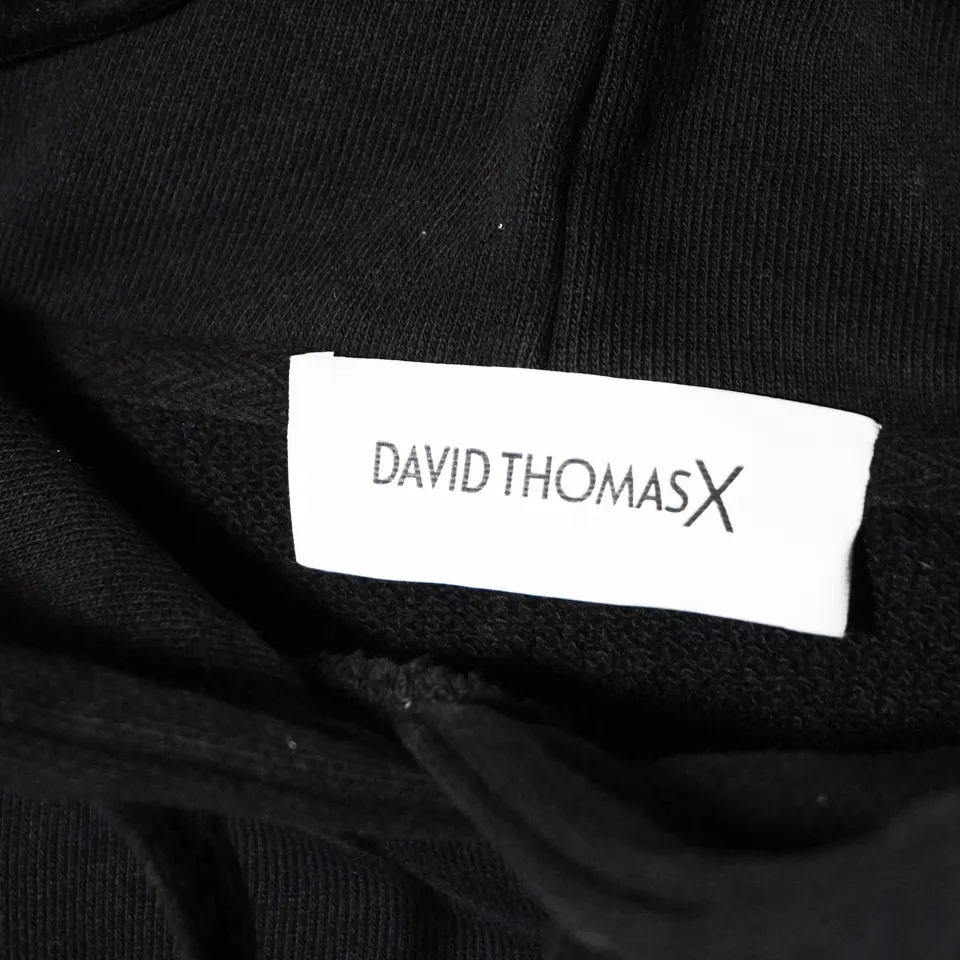 David Thomas  X Huntington Graffiti Print Graphic Cotton Pullover Hoodie Sweater  - Image 2