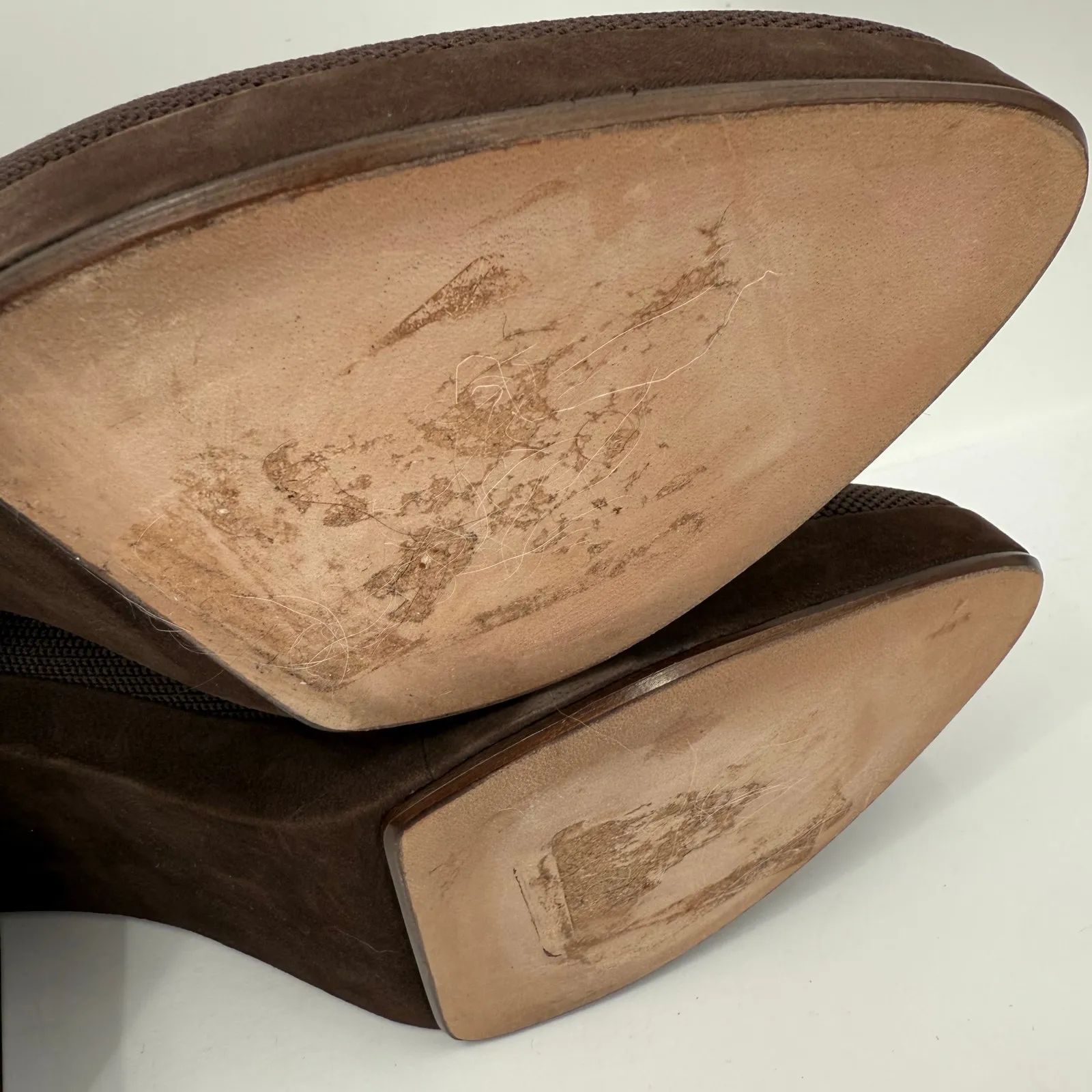 Eileen Fisher Signy Pumps SZ 9.5 Heels Shoes Stretch Knit Block Chocolate Brown - Image 9