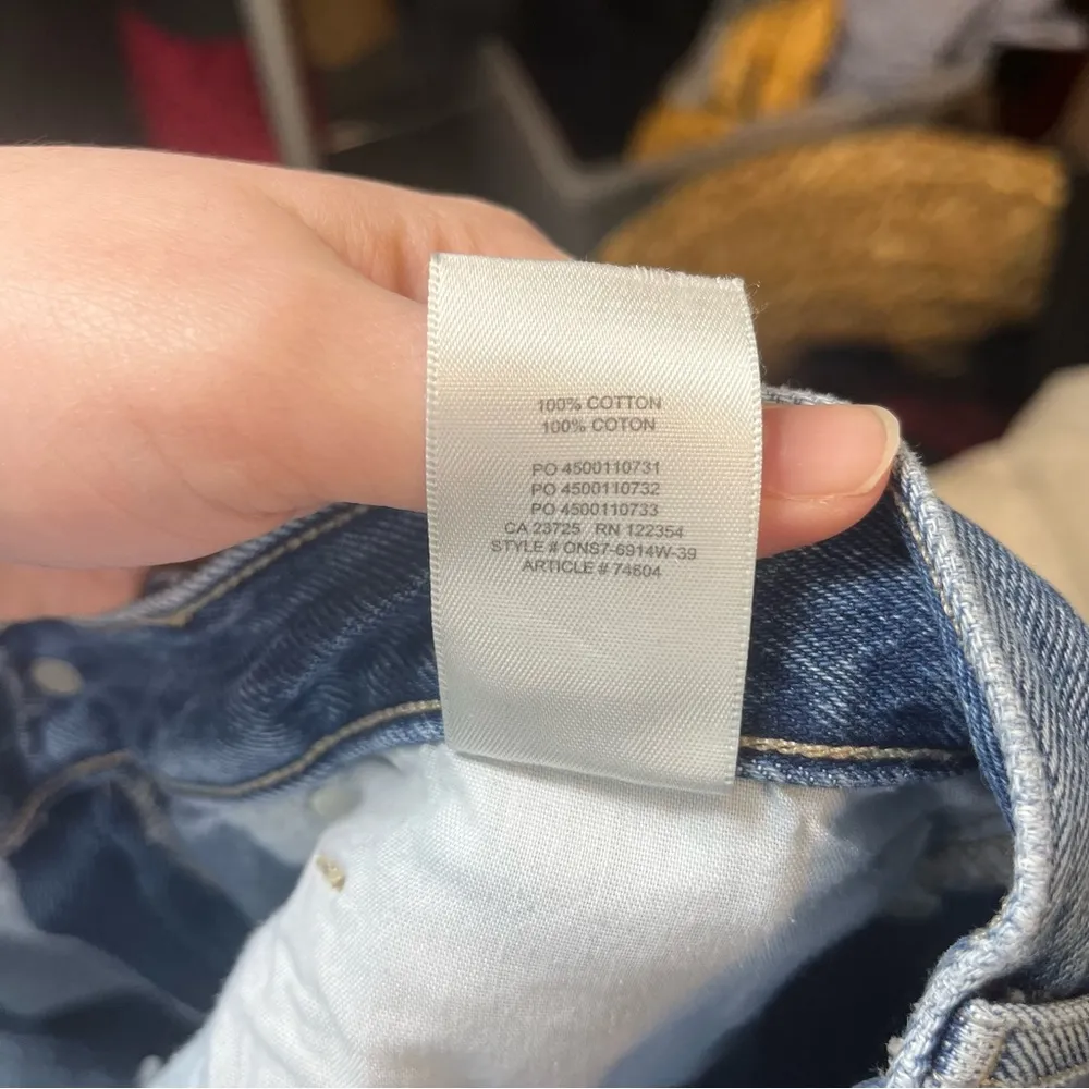 Aritzia Wilfred Free Nikki Relaxed Fit Medium Wash Blue Jean Size 4 - Image 7