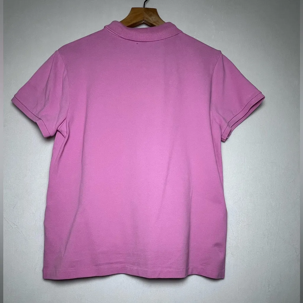 Polo Ralph Lauren Women’s Classic Preppy Y2K Cotton Polo Shirt Pink Size Laege - Image 6
