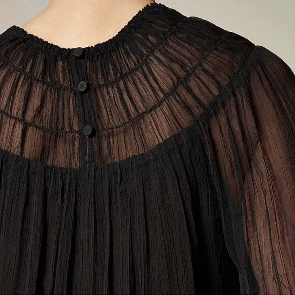 J.Crew Drapey shirred top in crinkle cupro - Image 2