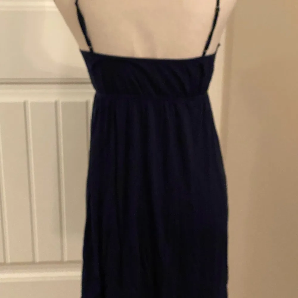 Forever 21 Navy Ruffled Tank Top Dress with Adjustable Straps - Image 6