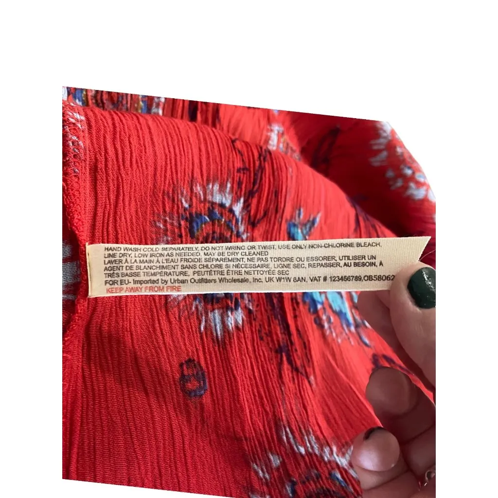 Free People Intimately Garden Party Maxi Dress Red Size XS - Image 5