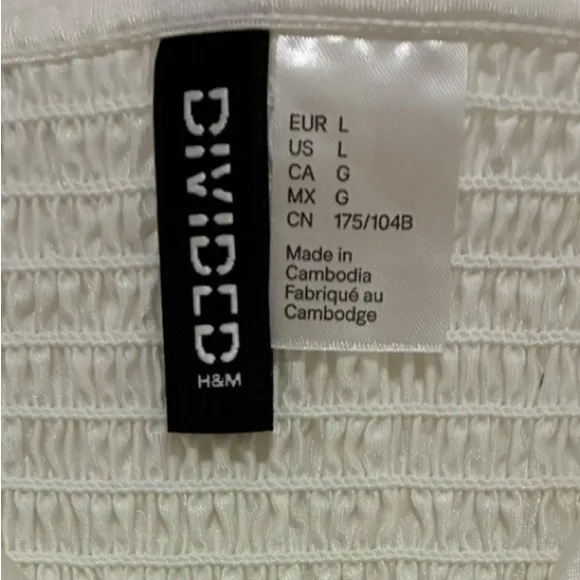 Divided Women's Cream Corset Bustier Top L - Image 10