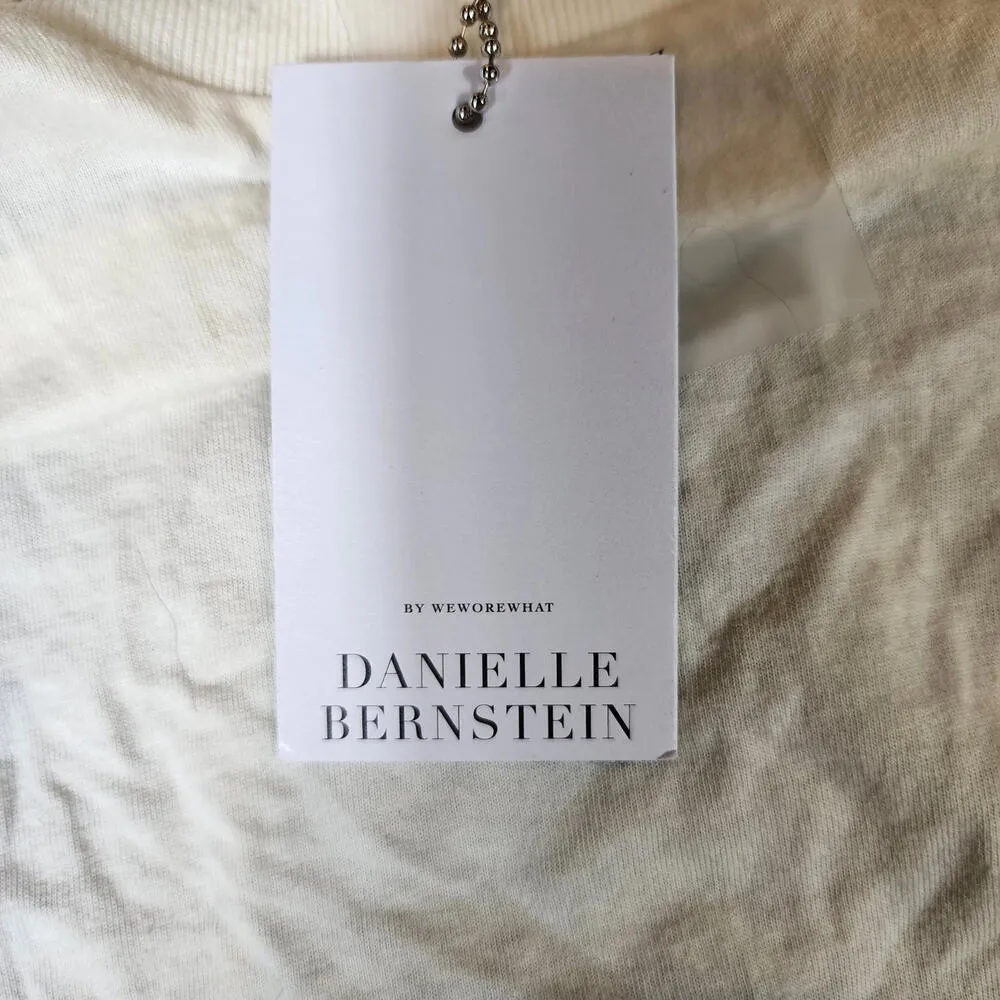 Danielle Bernstein Open Back Bodysuit Women's Long Sleeve White Size Large - Image 5