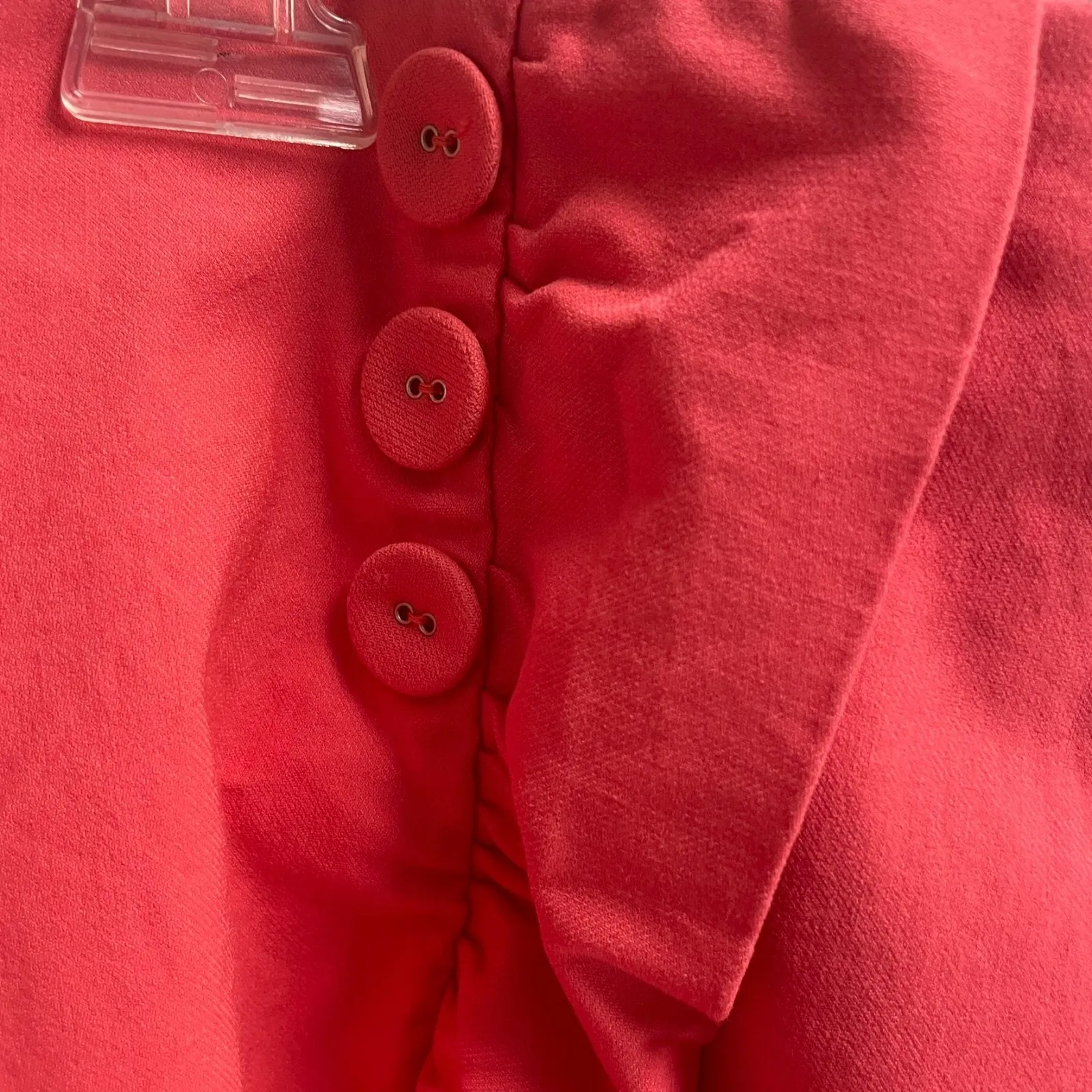 Womens Coral Pink Ruffle Skirt Pull On Size 22W Casual Feminine Sumer Travel - Image 3