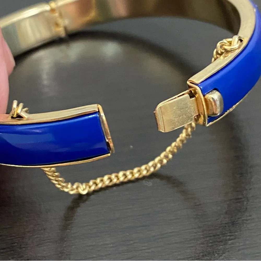 Vintage Unsigned Blue Inlay Gold - Image 11