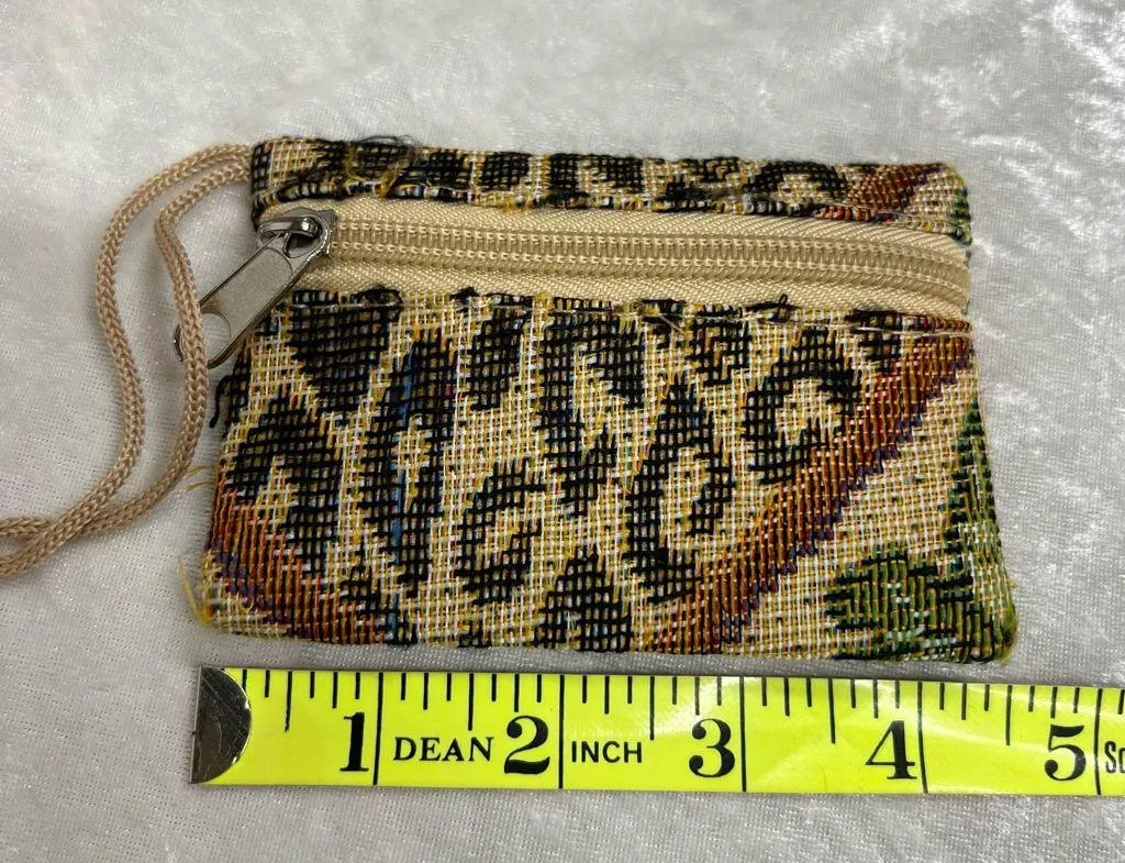 Behringer Palm Tree Leopard Print Nylon Tote Bag w/matching Small Coin Purse - Image 5