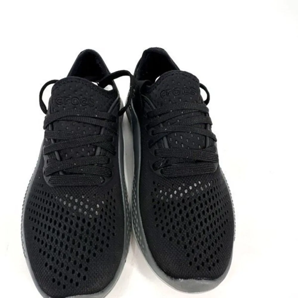 Crocs  Women's Sneakers Literide 360 Pacer Lace Up Tennis Shoes Size 4 Black‎ - Image 4