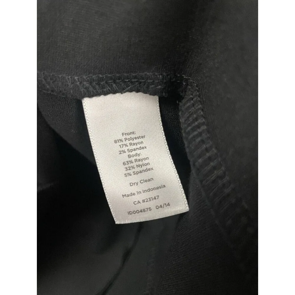 Talbots Black Brown Gingham 3/4‎ Sleeve Sweater Knee Length Holiday Dress Size 6 - Image 6