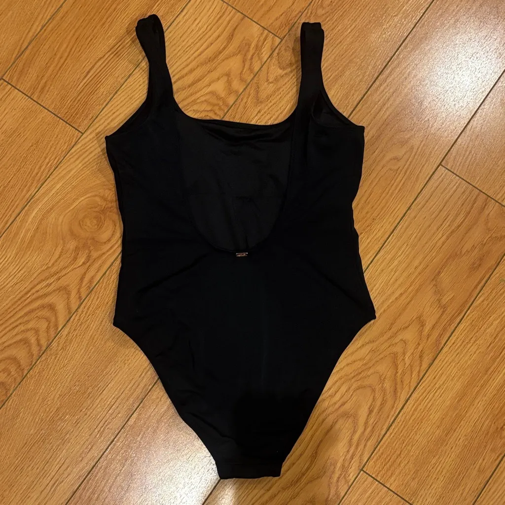 PINK Classic Black One-Piece Swimsuit - Image 2