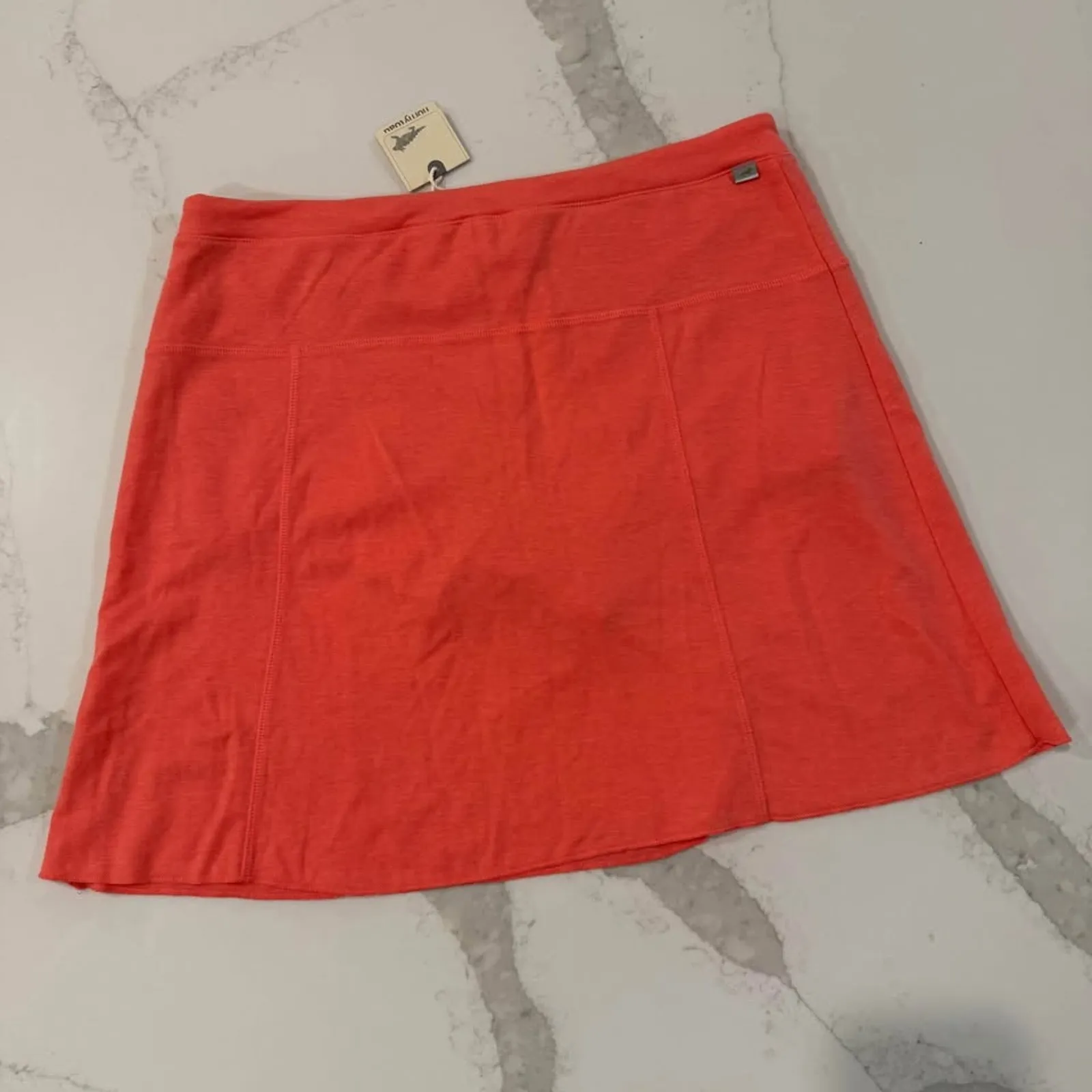 Horny Toad NWT Sereena Skort Womens Large Orange Stretch Drawstring ElasticWaist - Image 6