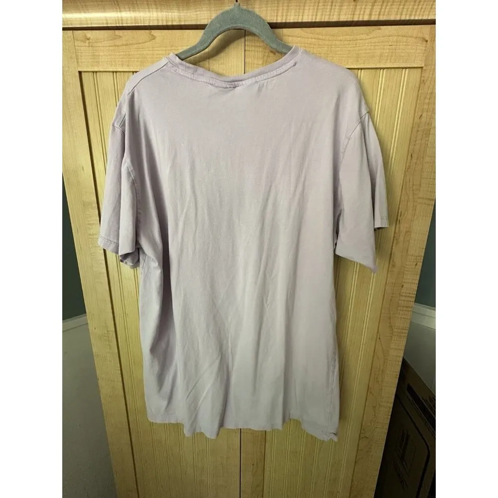 Asos Design Care Bears Lavender Bear Short Sleeve T Shirt US Size 10 Rainbow Purple - Image 5