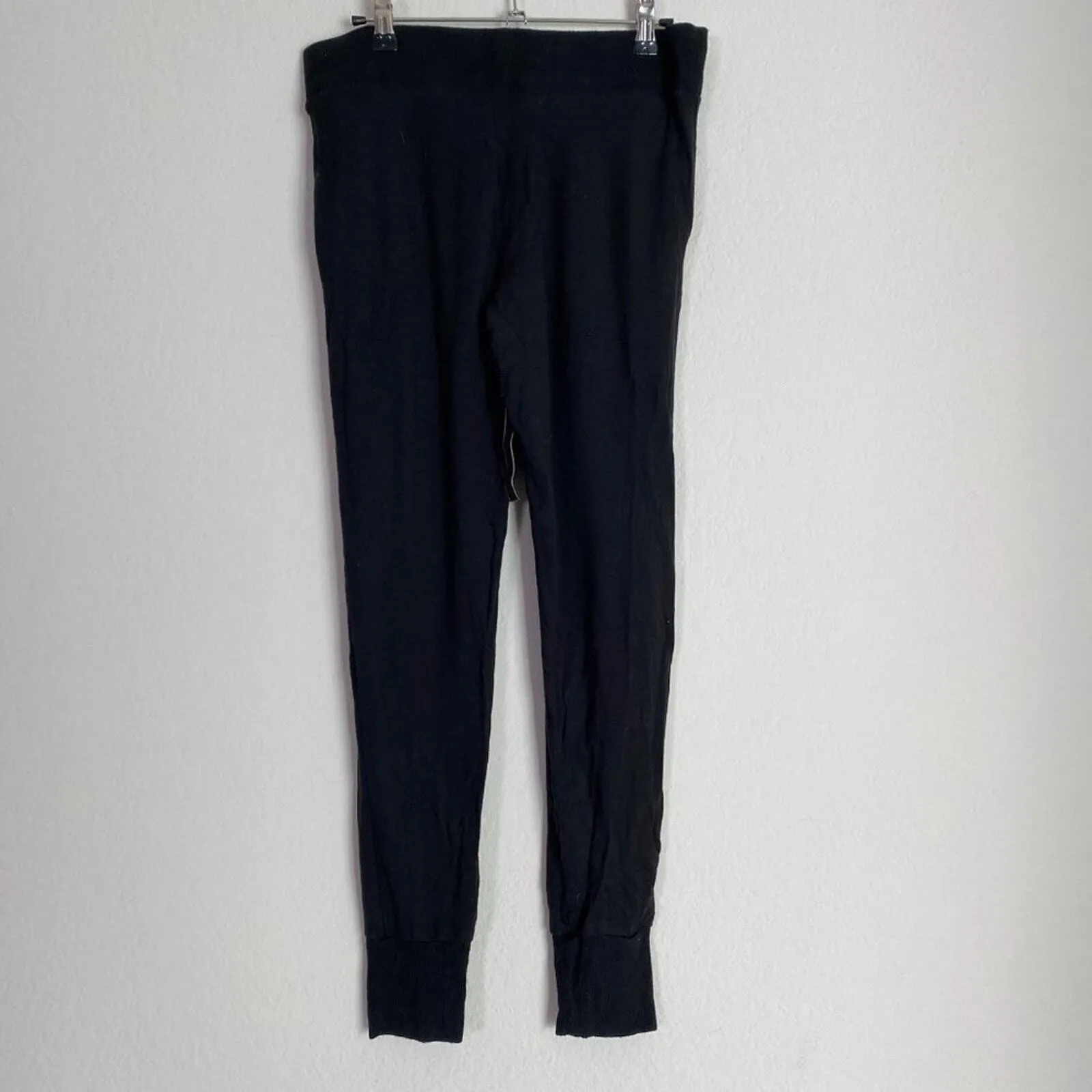Victoria's Secret Black Lounge Pants Joggers Sweatpants sz S Pockets Drawstring - Image 7