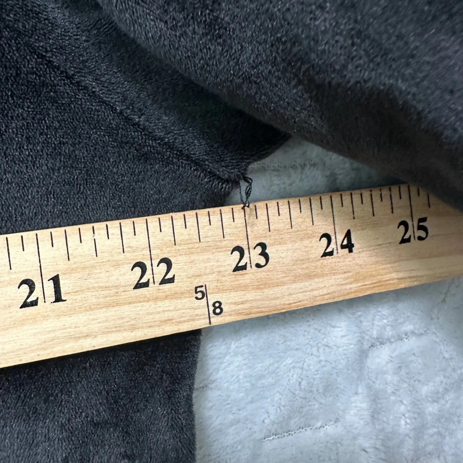 Juicy Couture Women Juicy Rhinestone Velour Sleepwear Top Black XL Y2K‎ Lounge - Image 5