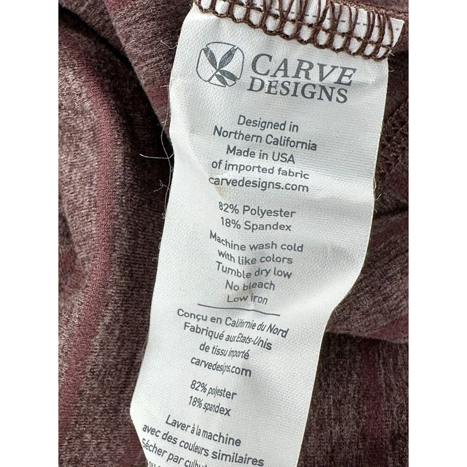 Carve Designs "Talora" Tunic Mini Dress Maroon Striped UPF 50 Size XS NWT!! - Image 6