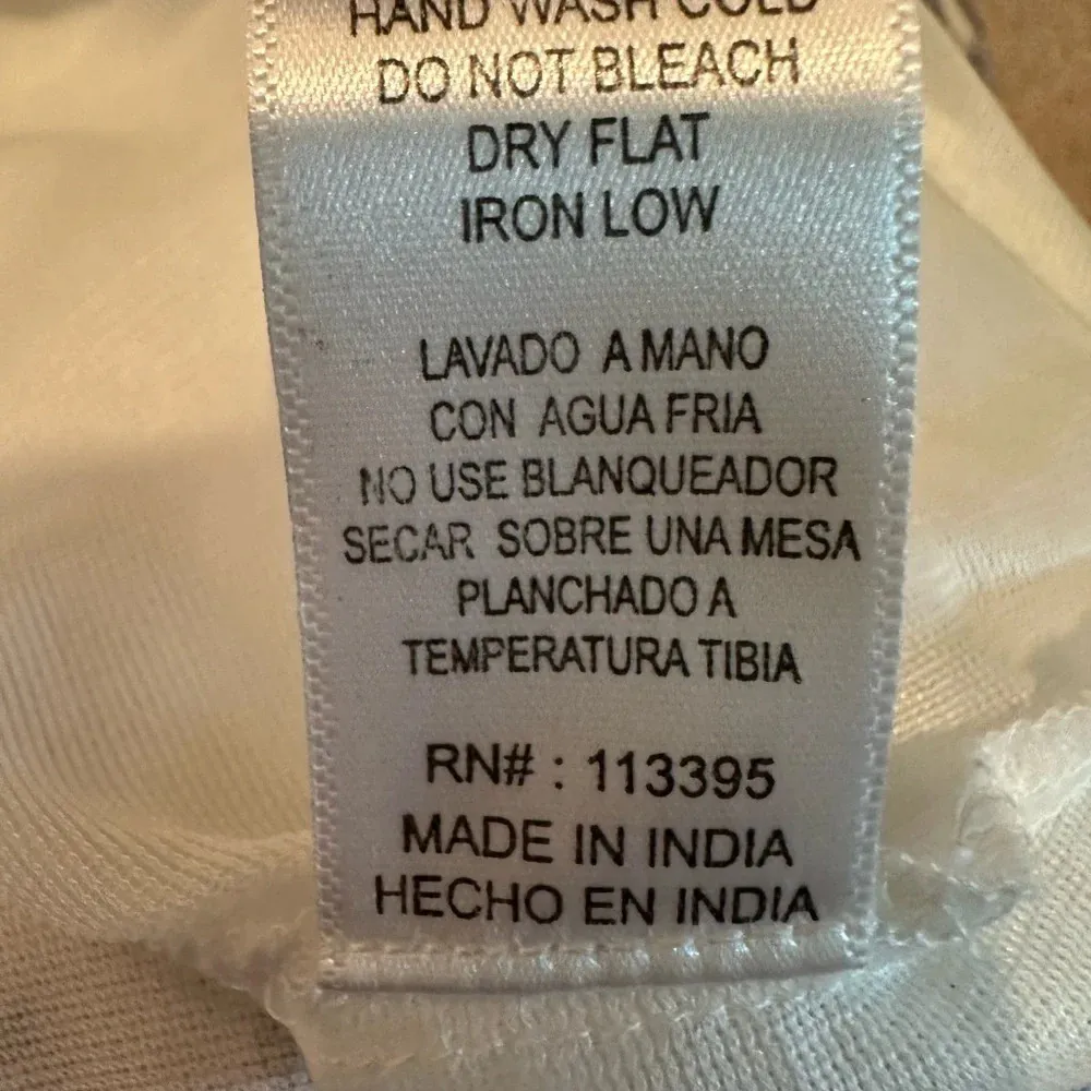 Altar'd State Sun Dress Women's Sz M Blue Floral Beaded Lined Racer‎ Back - Image 10