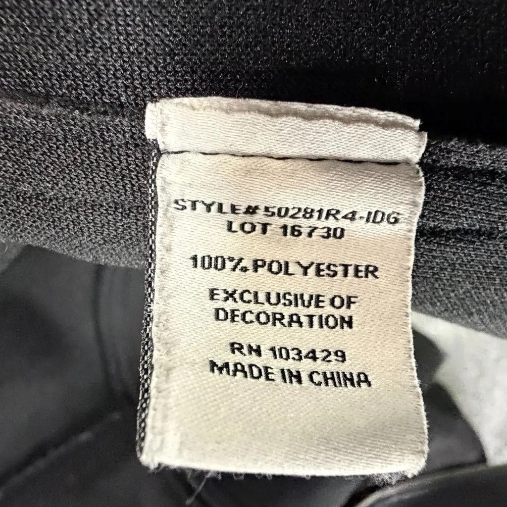 Evereve Marren Moto Jacket Womens Small Black Faux Leather Biker Minimalist Chic - Image 14