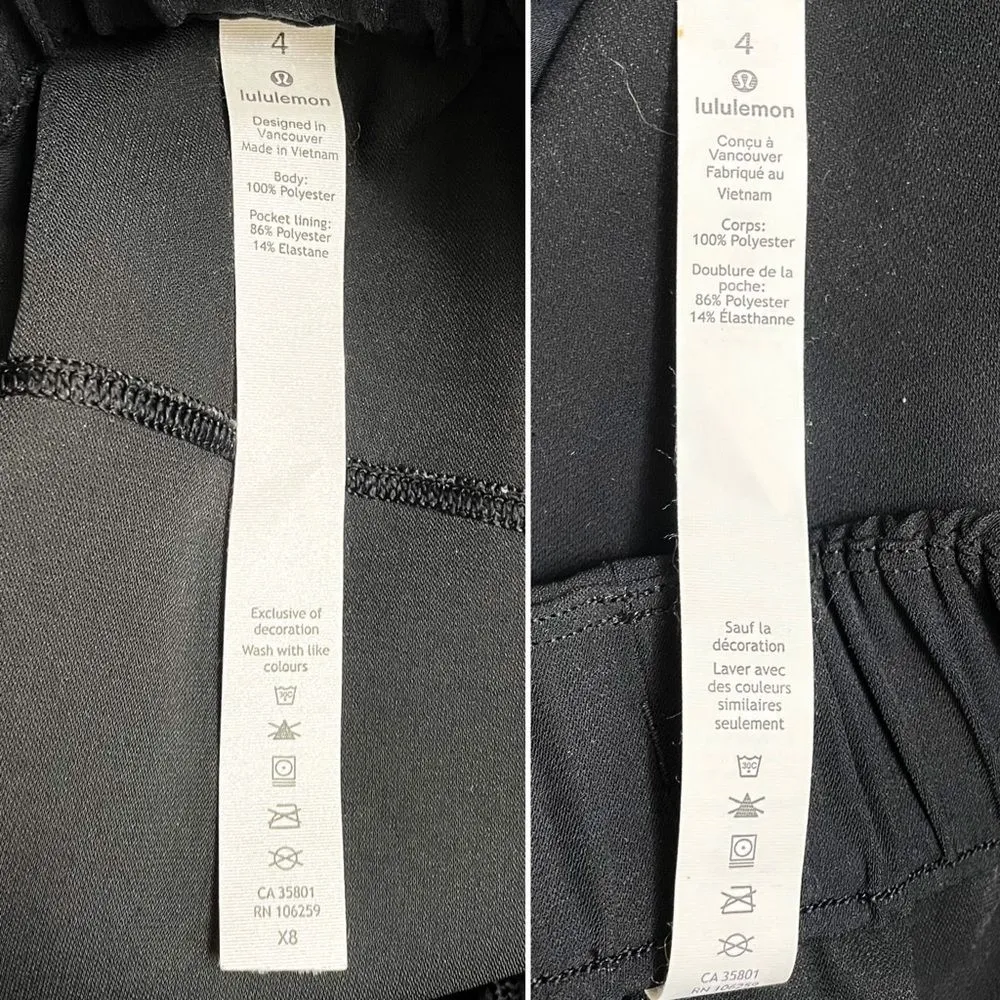 Lululemon On The Fly Skirt Black Travel Quick Dry Mini Skirt Women’s Size 4 | XS - Image 12