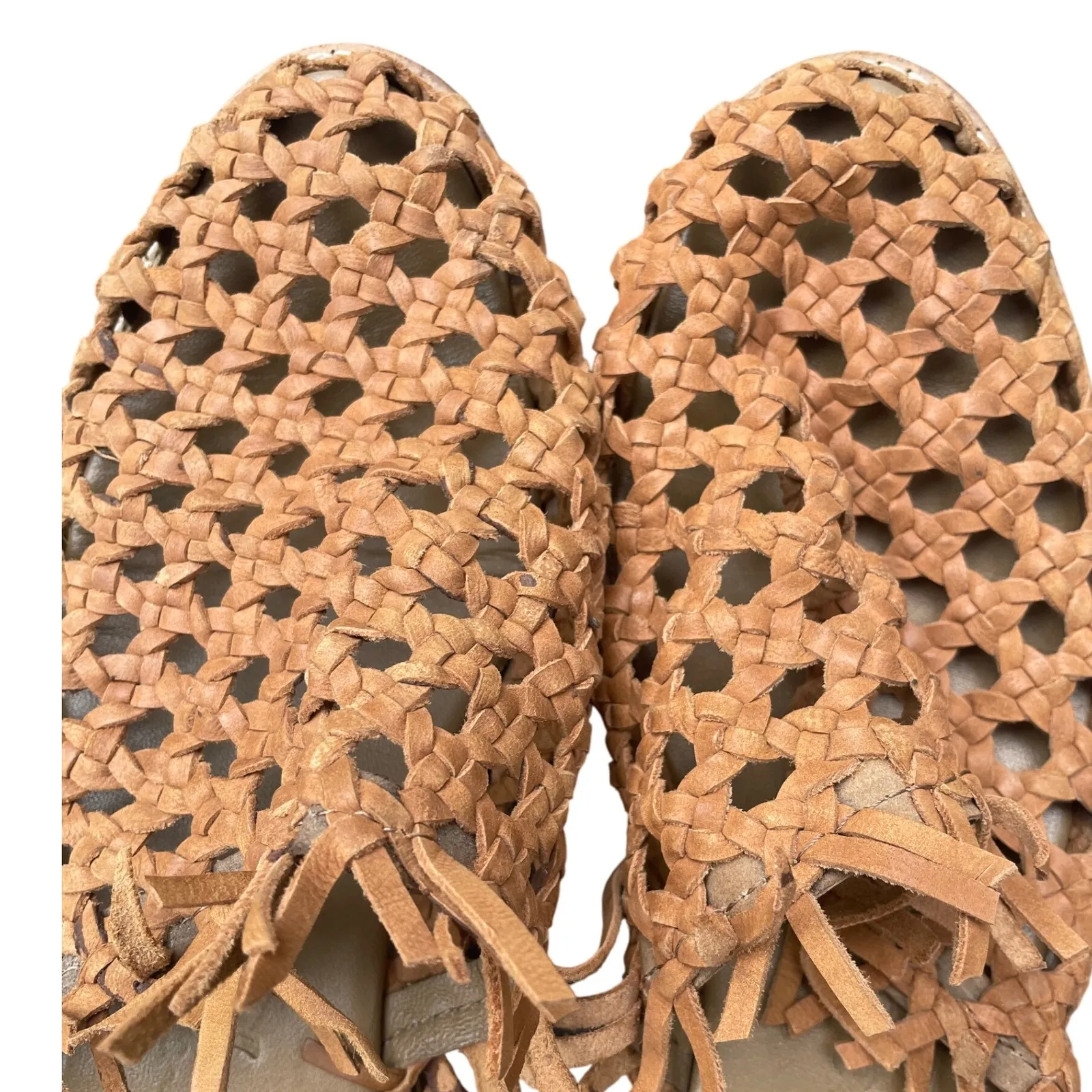 Free People Mirage‎ woven mule tan SZ 37 - Image 3