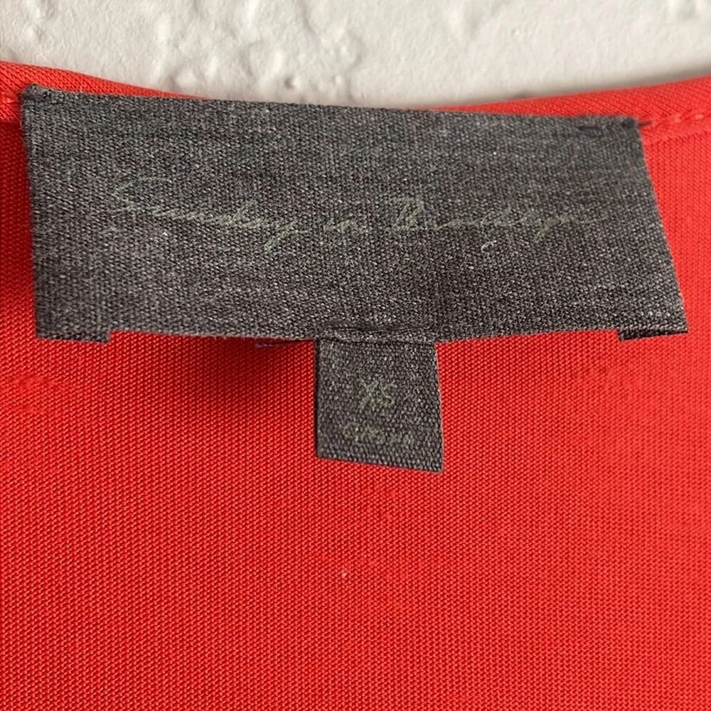 Sunday in Brooklyn Anthropologie Modal Orange Tank Top Cut Out Vacation Casual - Image 3