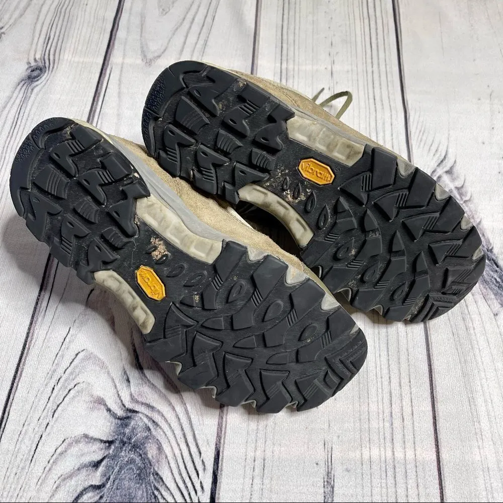 GARMONT NAGEVI Hiking Shoes Boots Vibram Soles Suede Leather Women's Size 9.5 Tan - Image 2