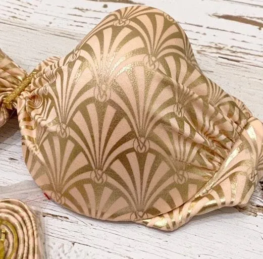 Victoria's Secret VS Bombshell Blush Gold Foil Bikini Swimsuits  - Image 10