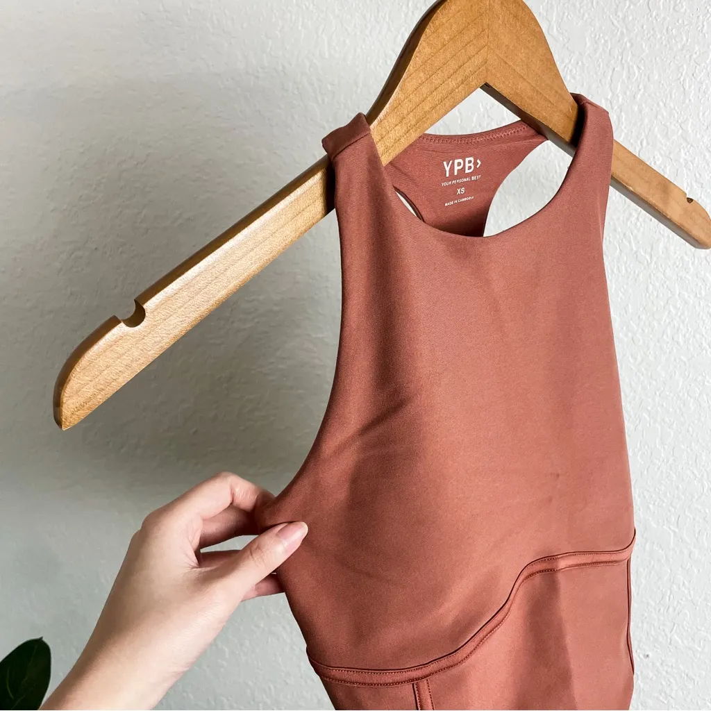 NWT Abercrombie & Fitch YPB SculptLux High Neck Corset Slim Tank Size XXS - Image 5