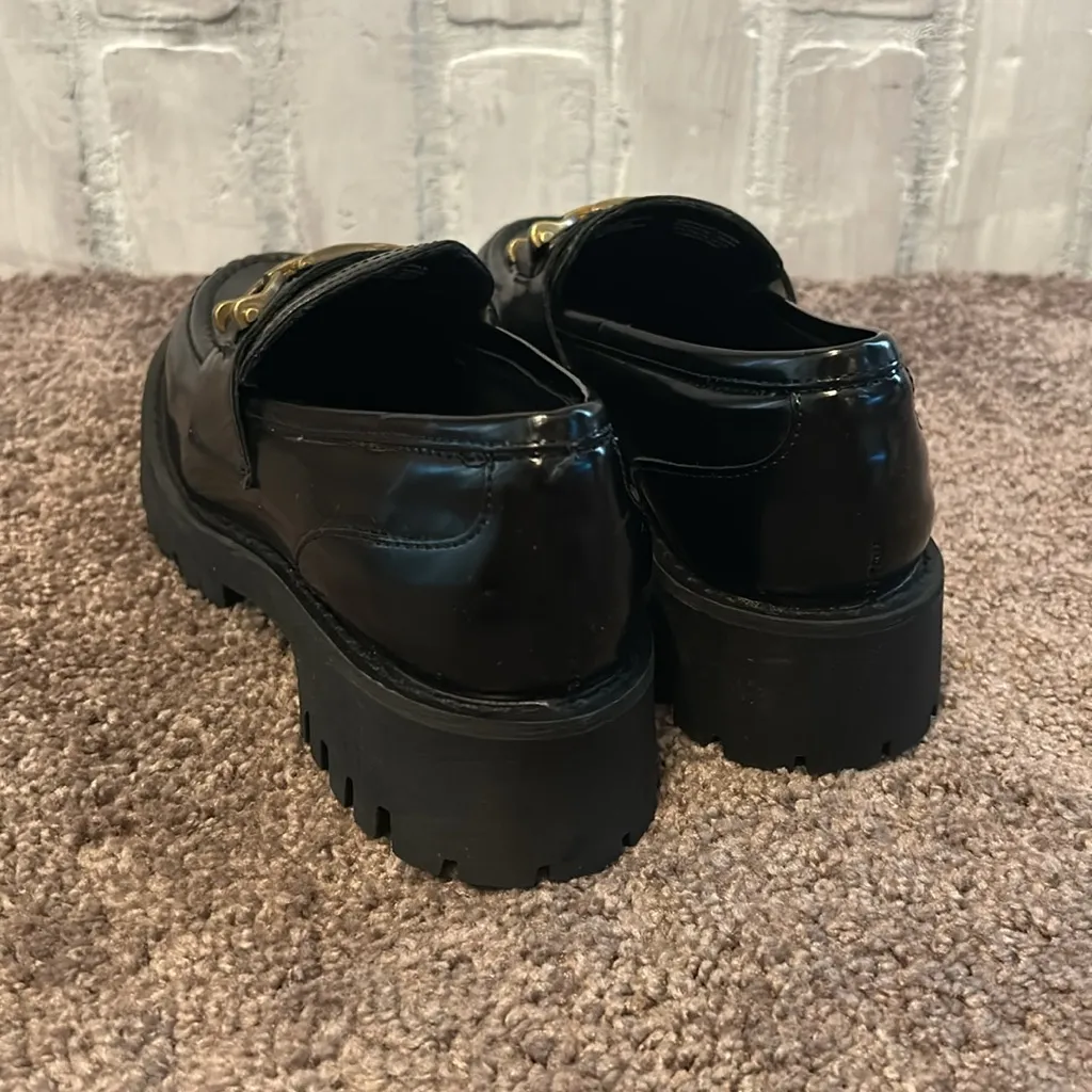 Steve Madden Lyanna black buckle loafers Y2K style NWOT - Image 5
