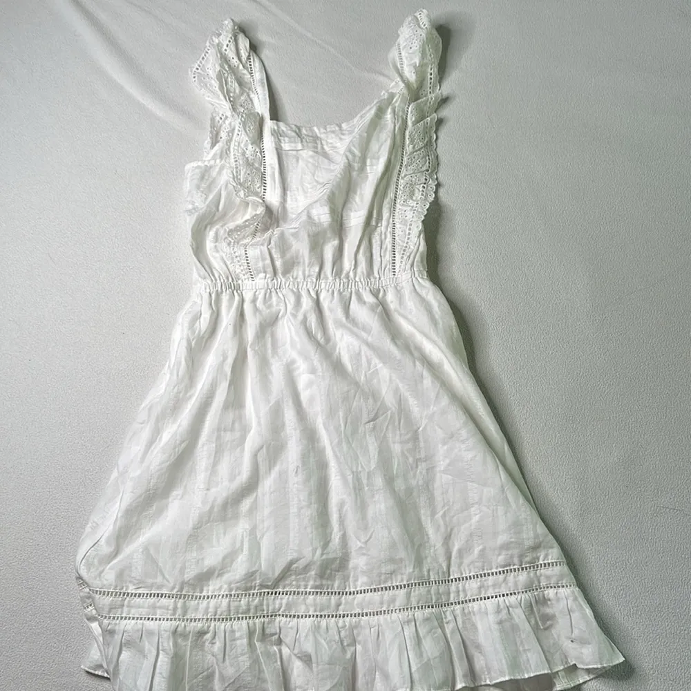 Scotch & Soda Amsterdam White Embroidered Organic Short Length Dress - Image 6