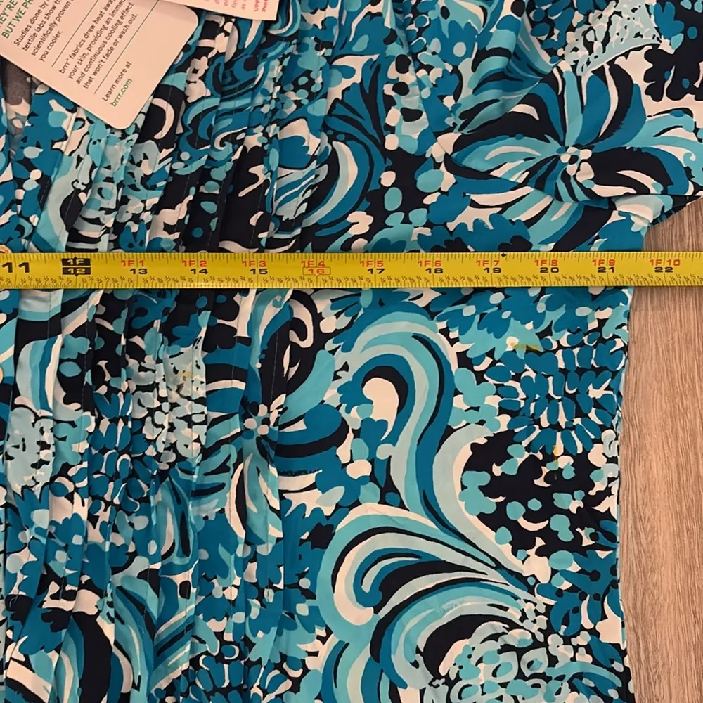 NWT Lilly Pulitzer Seana UPF 50 Long Sleeve Dress in Blue Resort White Mermazing - Image 7