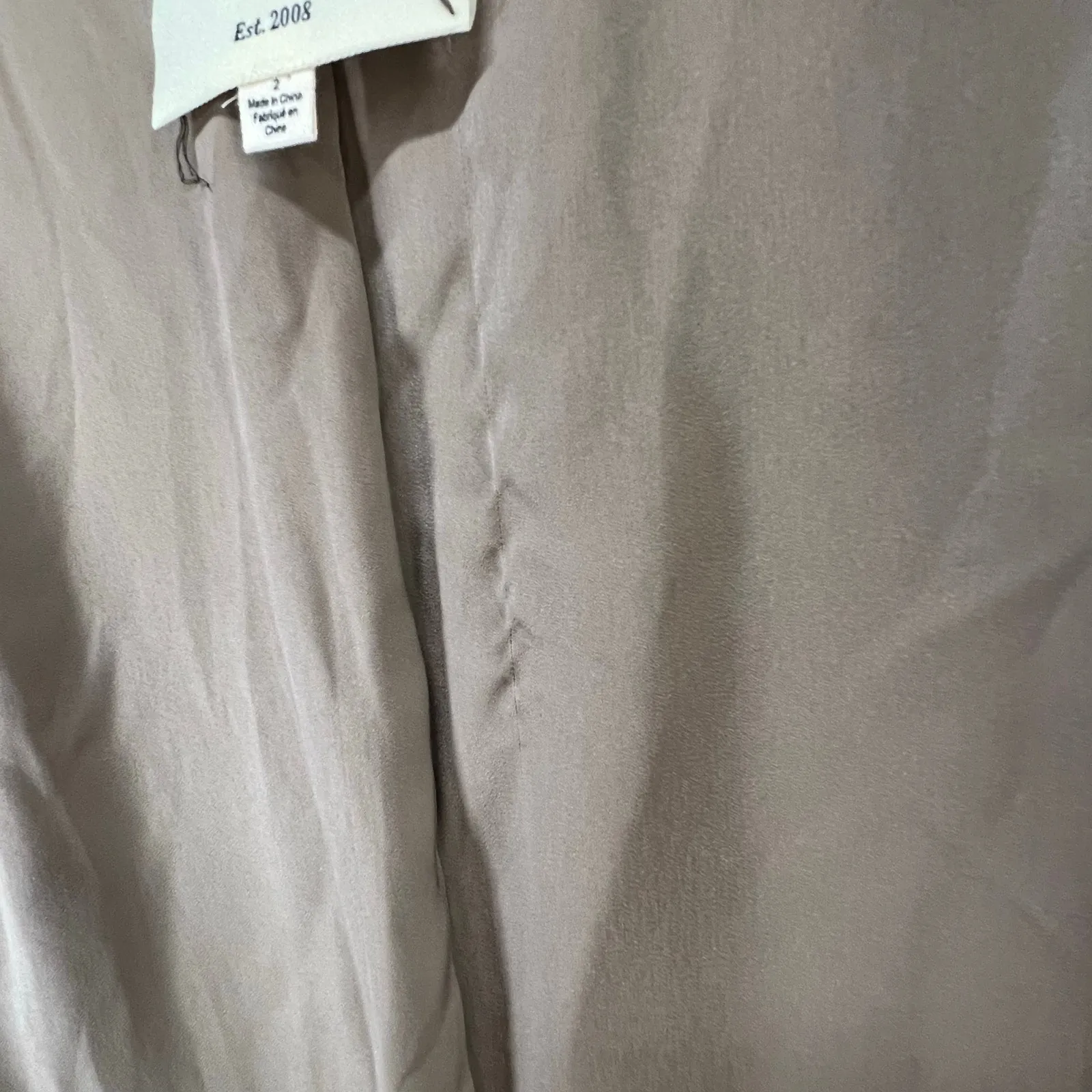 Lagence Taryn Silk Blazer Womens 2 Brown Leopard Print Double Breasted - FLAWED - Image 9