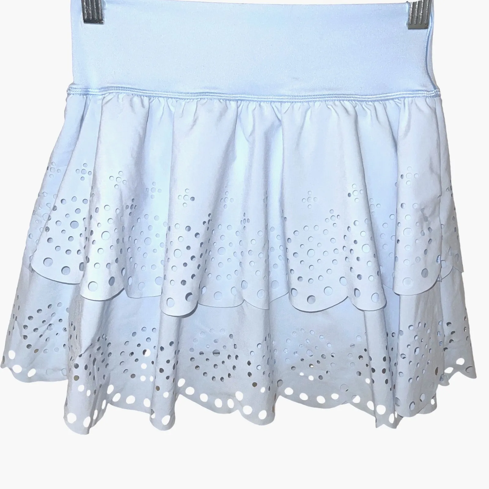 Offline by Aerie Eyelet Tiered Athletic‎ Skort Light Blue Small EUC - Image 3