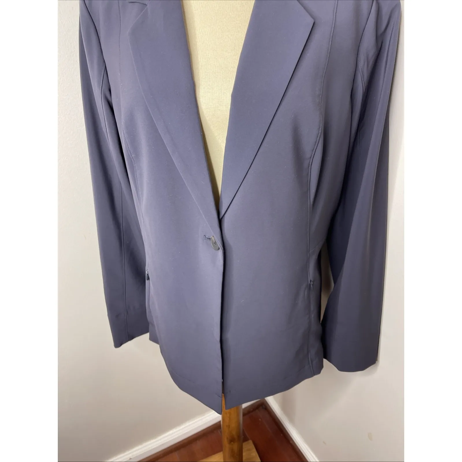MM Lafleur Moreland Travel Blazer Jacket OrigamiTech Blue Sz 16 - Image 7