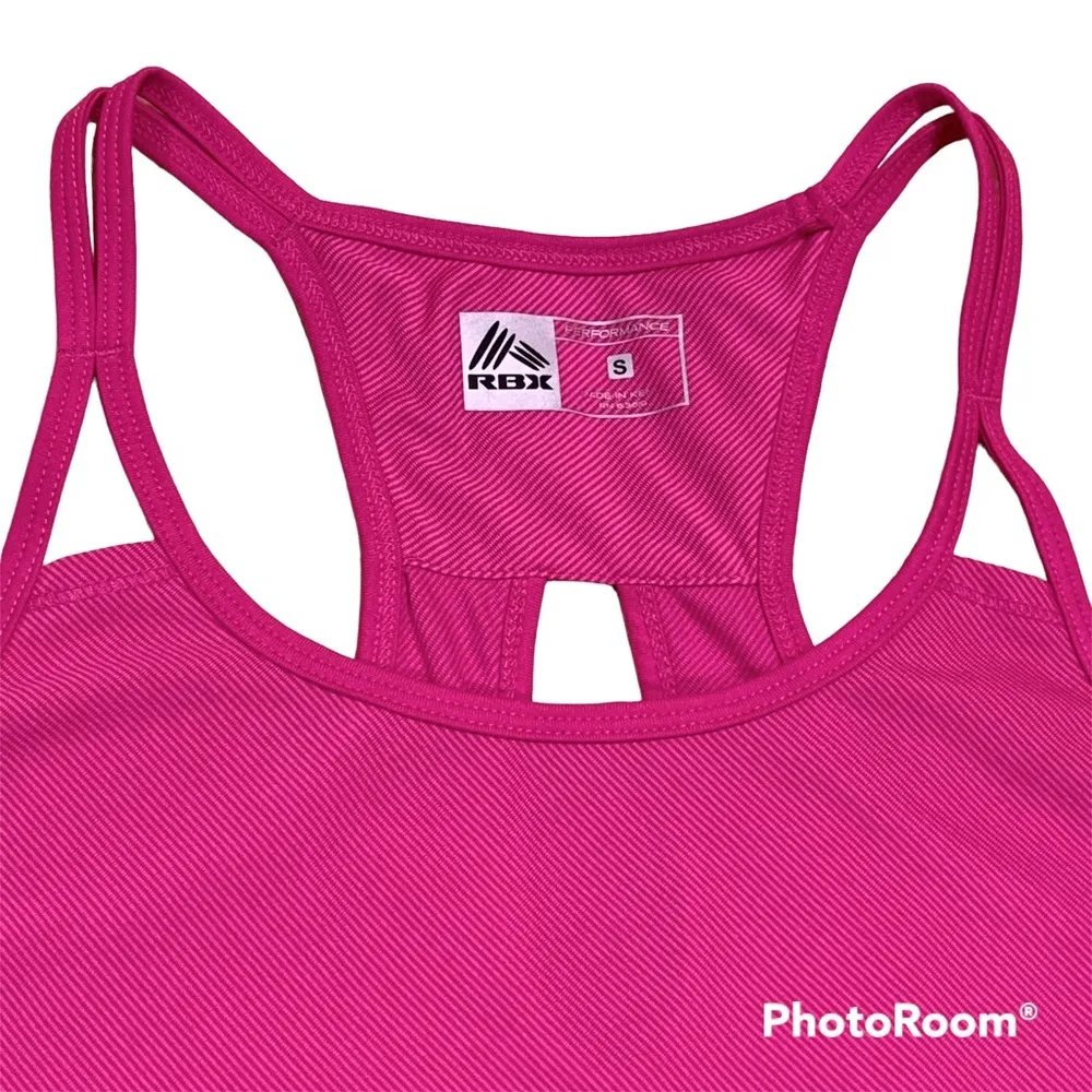 RBX Performance X Dri Pink Racerback Tank Top Size Small - Image 3